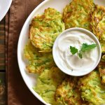 Zucchini pancakes - a vegetable dish made from zucchini.