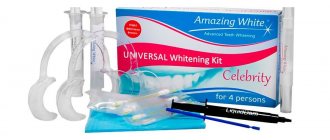 Teeth whitening using amazing white or klox technology