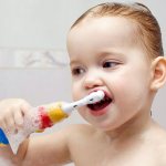 Teach children about oral hygiene